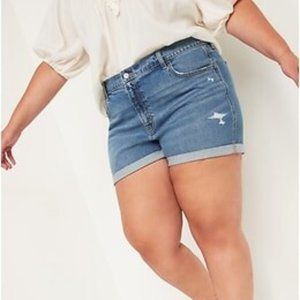 Blue Savy Distressed Denim Shorts Size 15/32